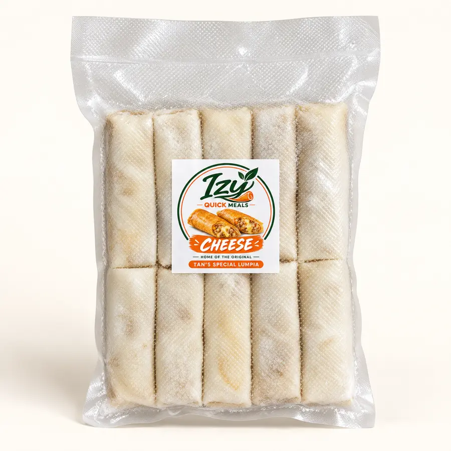 Izy Cheese Loaded Lumpia Shanghai frozen pack, 10 pieces
